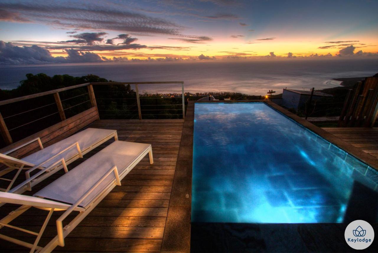 Villa Paloma 4 étoiles avec Piscine et Vue exceptionnelle sur l'ocean à Saint-Leu Esterno foto