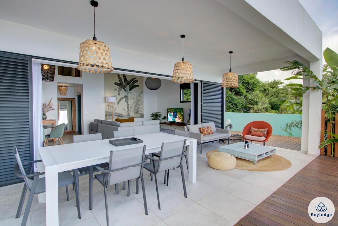 Villa Paloma 4 étoiles avec Piscine et Vue exceptionnelle sur l'ocean à Saint-Leu Esterno foto