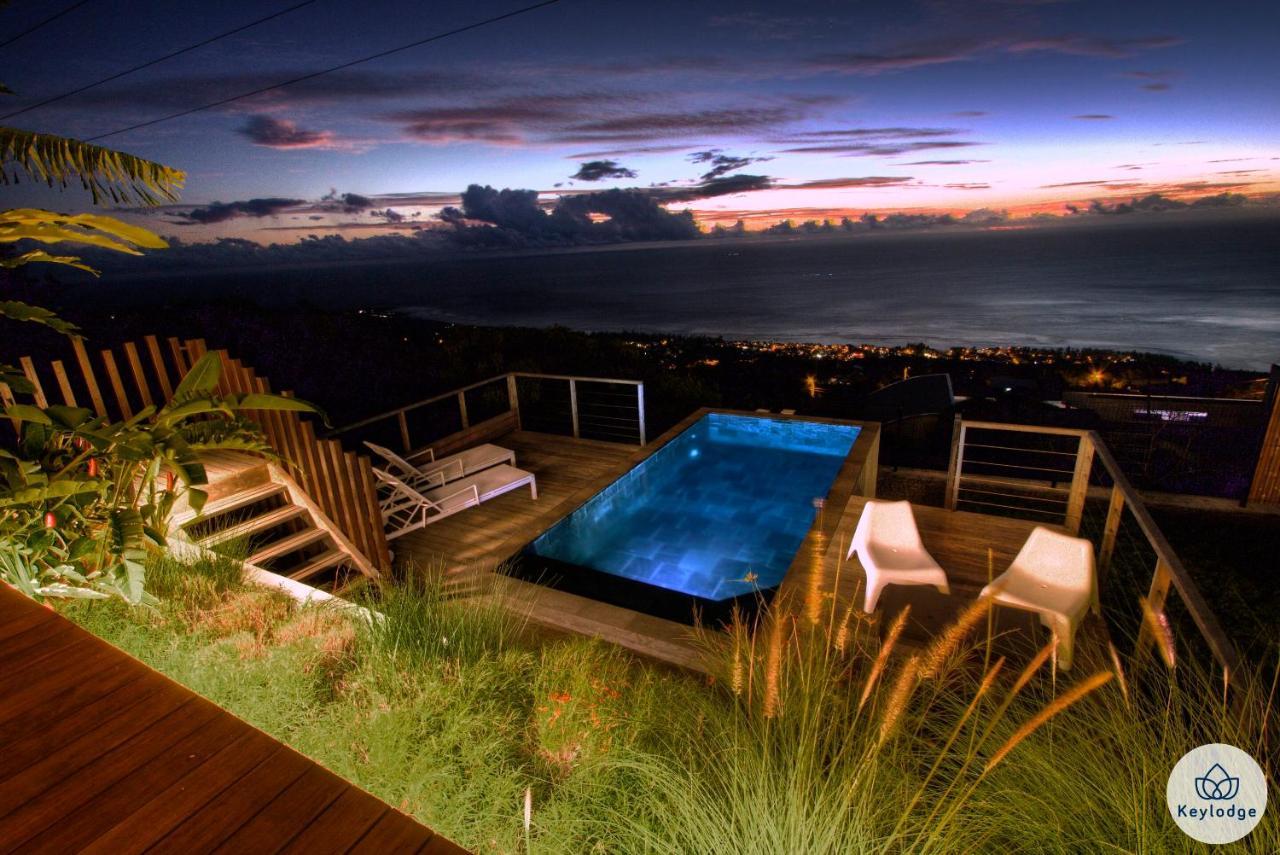Villa Paloma 4 étoiles avec Piscine et Vue exceptionnelle sur l'ocean à Saint-Leu Esterno foto